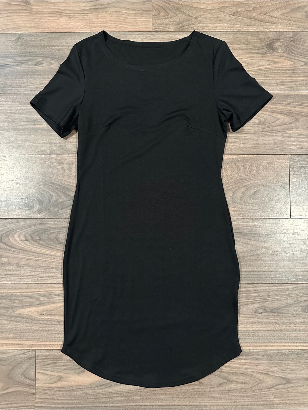 SHEIN Black T-shirt Dress